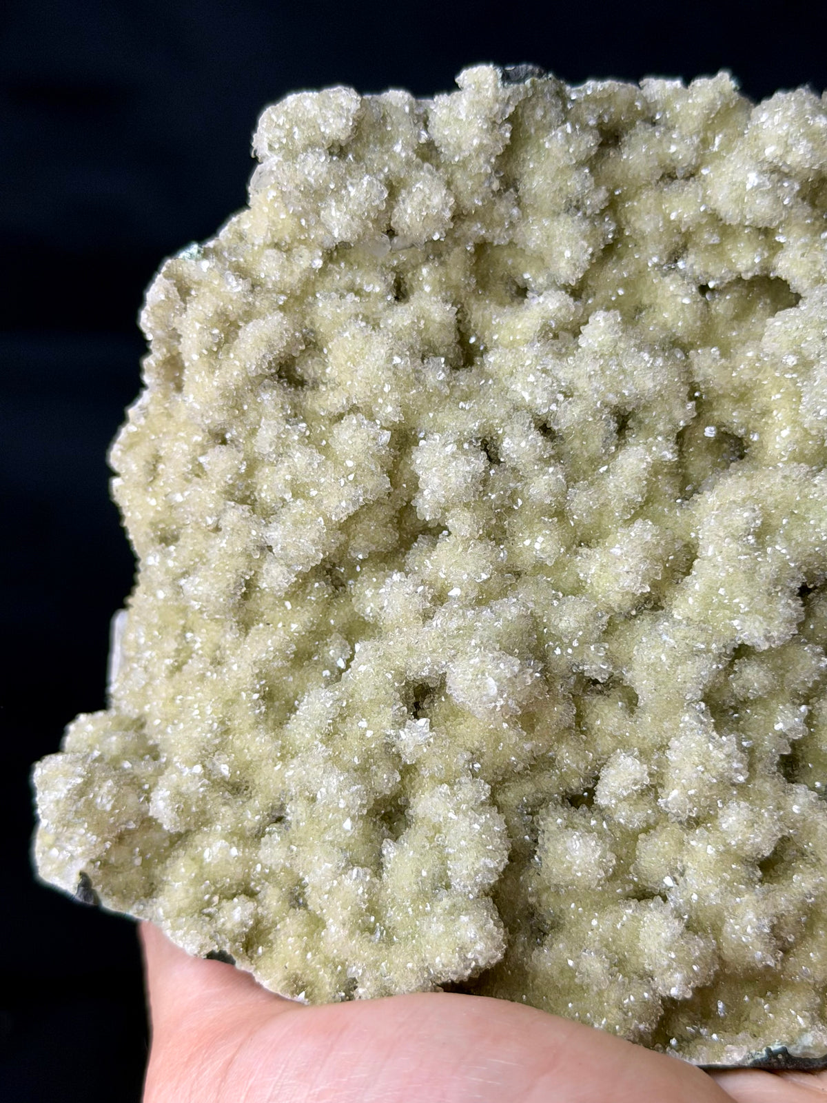 Calcedonio botrioidale “Sugar” verde