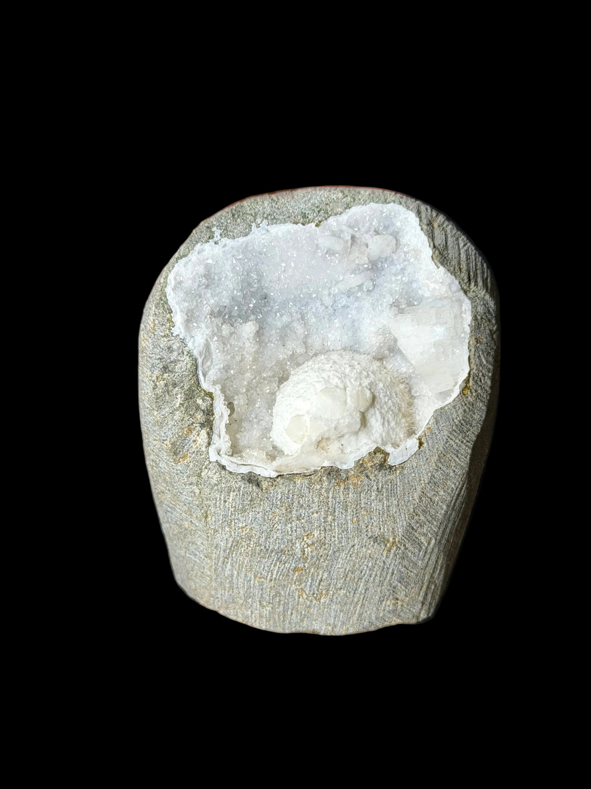Geode con Okenite e Apofillite