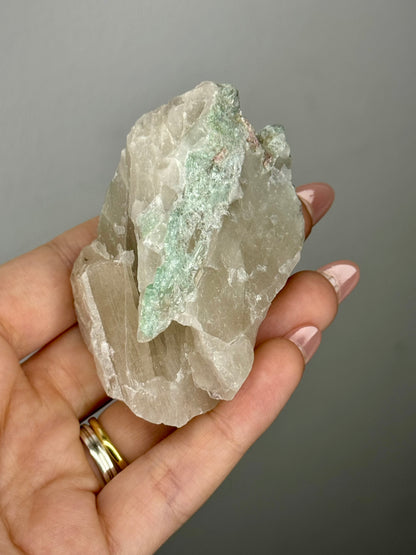 Quarzo Grezzo con Tormalina Rosa e Verde - Brasile