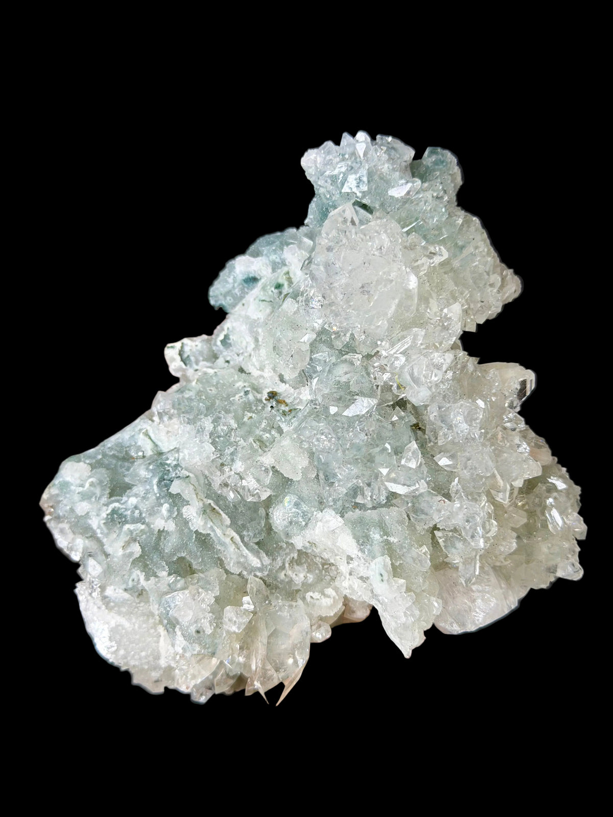 Apofillite su calcedonio grigio Sugar