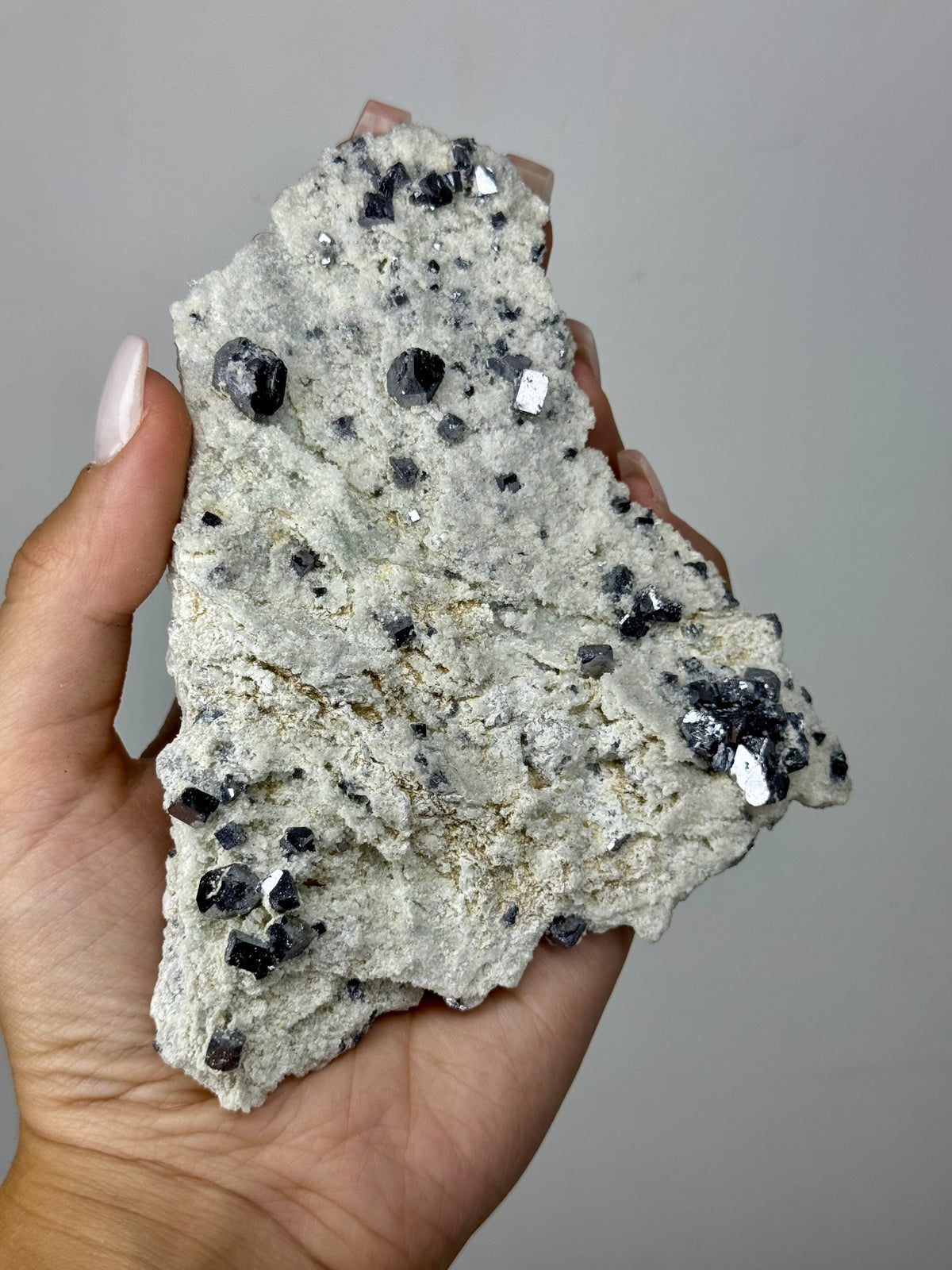 Galena su Matrice di Calcite - Bulgaria