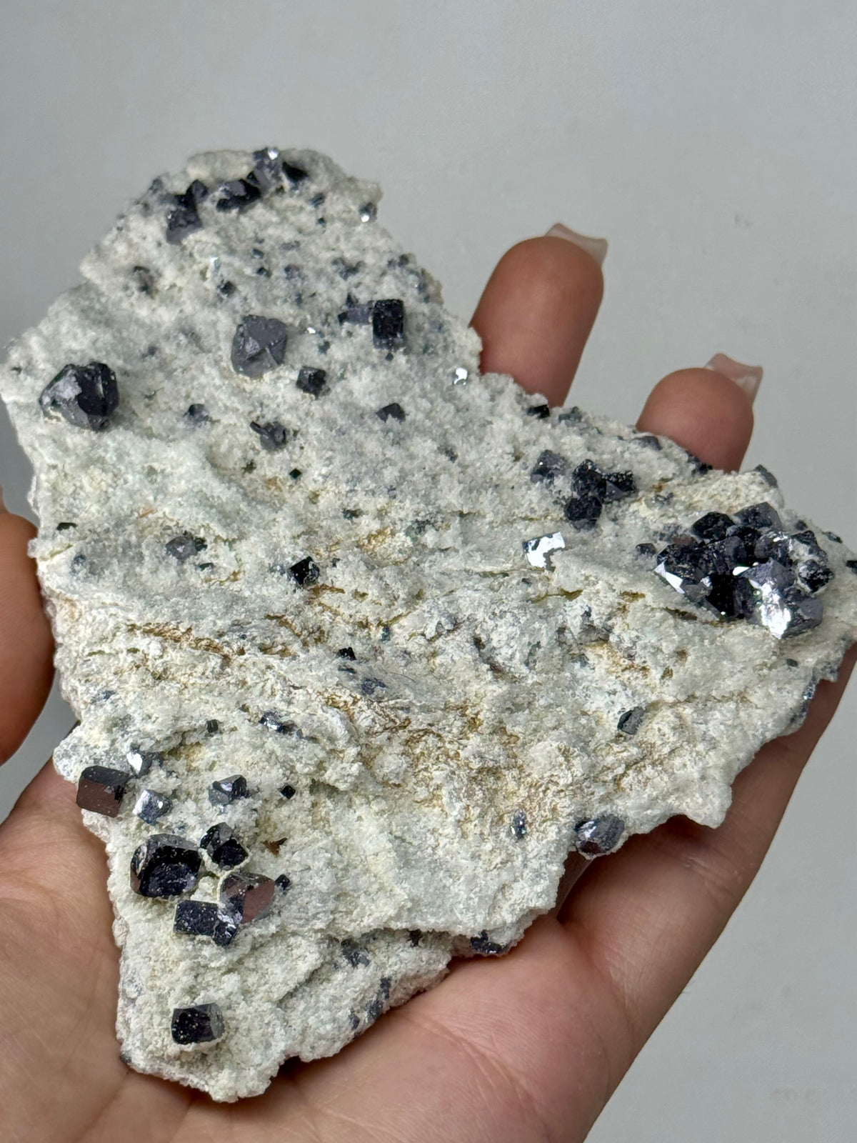 Galena su Matrice di Calcite - Bulgaria