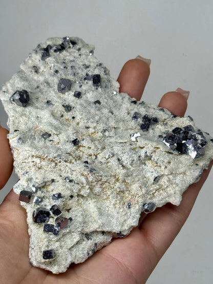 Galena su Matrice di Calcite - Bulgaria