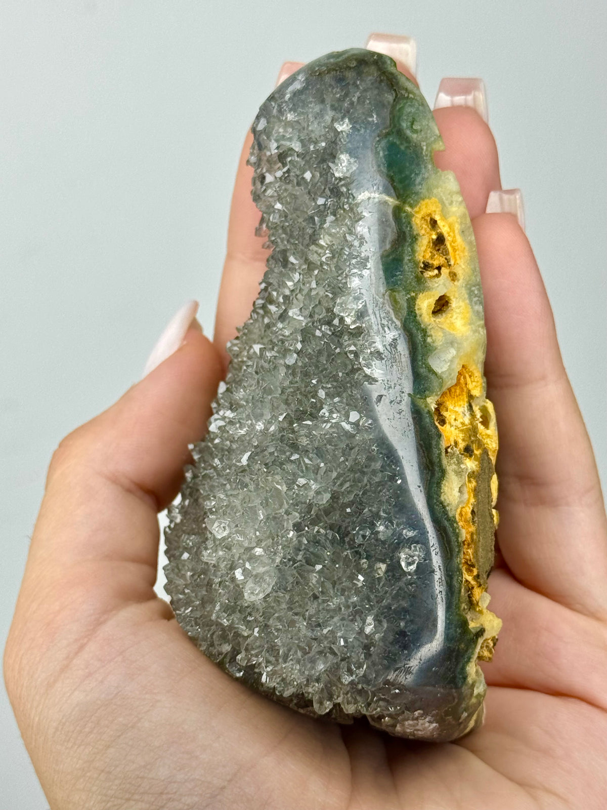 Drusa di Prasiolite - Uruguay