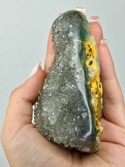 Drusa di Prasiolite - Uruguay