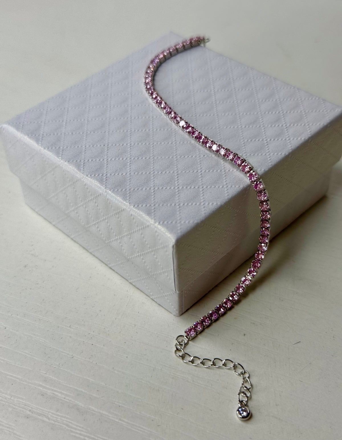 Bracciale Tennis Sparkling Pink – Argento 925