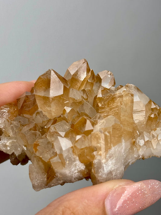 Quarzo ricoperto di ematite rosa - Brasile
