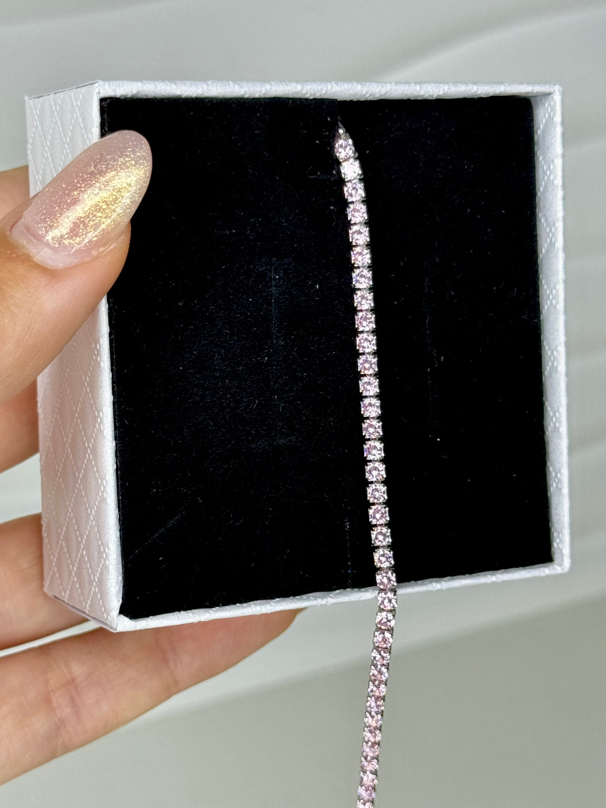 Bracciale Tennis Sparkling Pink – Argento 925
