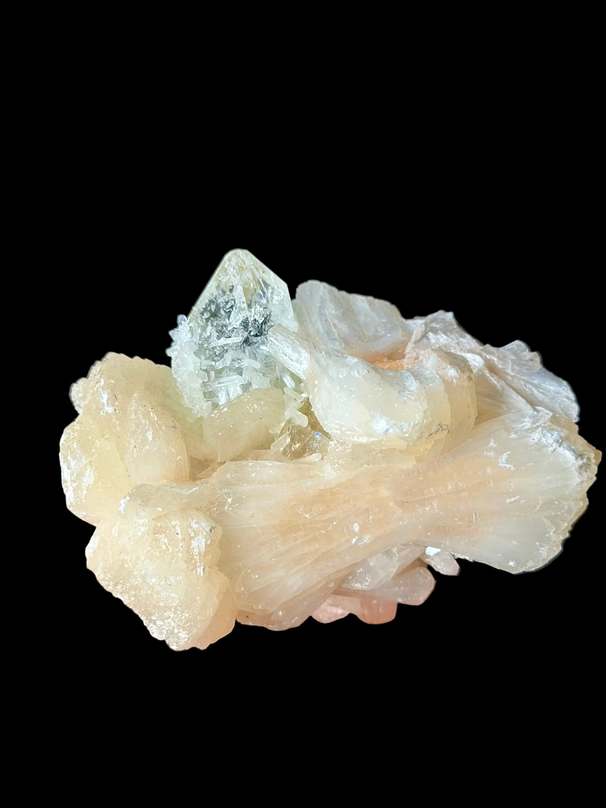 Apofillite verde con Stilbite