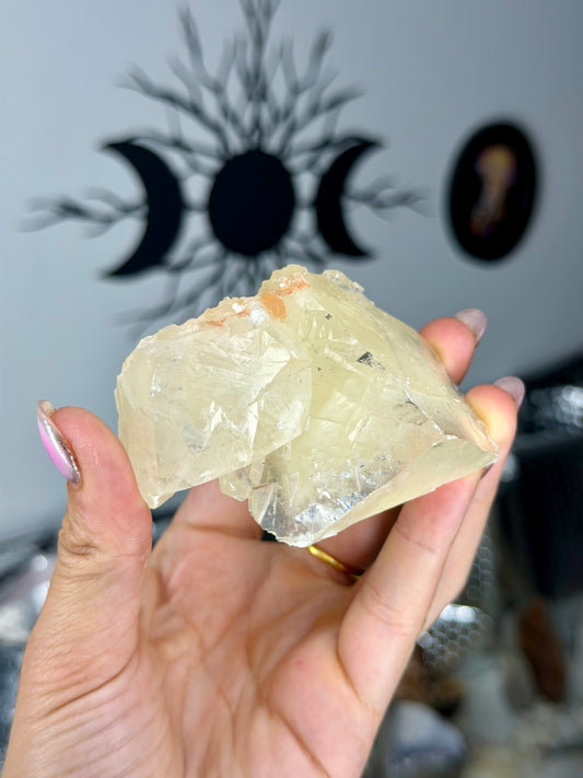 Calcite cubica trasparente