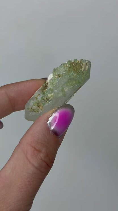 ✧ Modulatore di energia ✧ Quarzo biterminato e tormalina verde ✧
